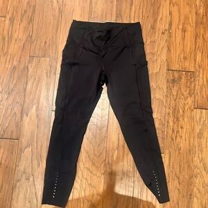 lululemon athletica Black Leggings with Reflective Details